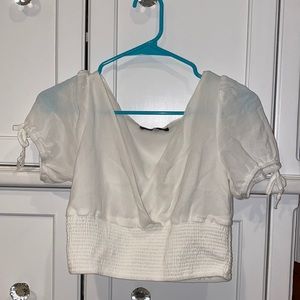 White Crop Top